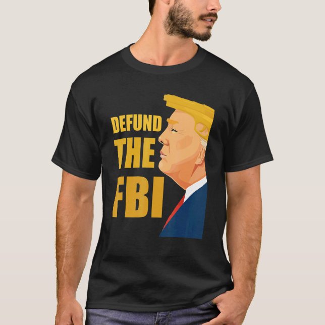 Defund the FBI Anti FBI Corruption American Flag T-Shirt (Front)