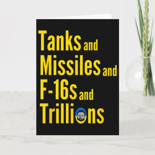 Defund Ukraine Tanks Missiles F16s Trillions Polit Card