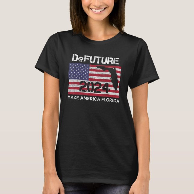 DeFUTURE 2024 Ron Desantis Florida 5 T-Shirt (Front)