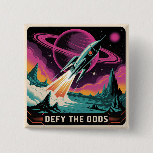 Defy The Odds 15 Cm Square Badge