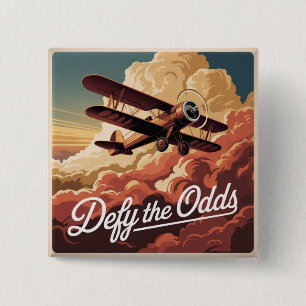 Defy The Odds 15 Cm Square Badge