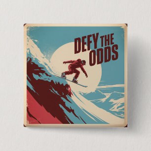 Defy The Odds 15 Cm Square Badge