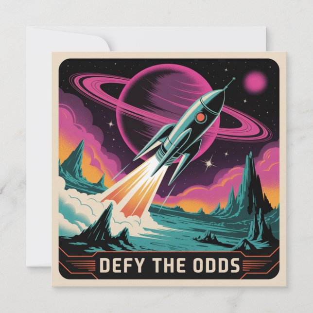 Defy The Odds Invitation (Front)