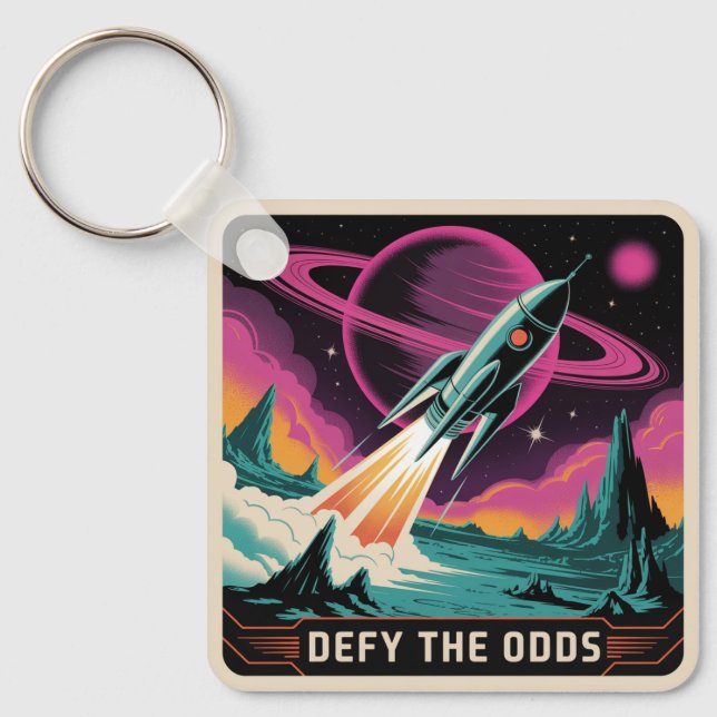 Defy The Odds Key Ring (Front)