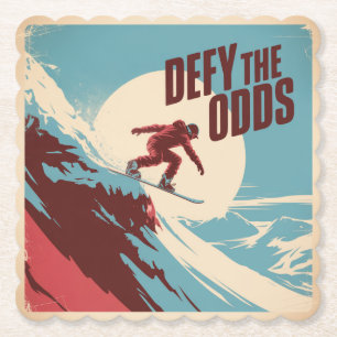 Defy The Odds Paper Coaster