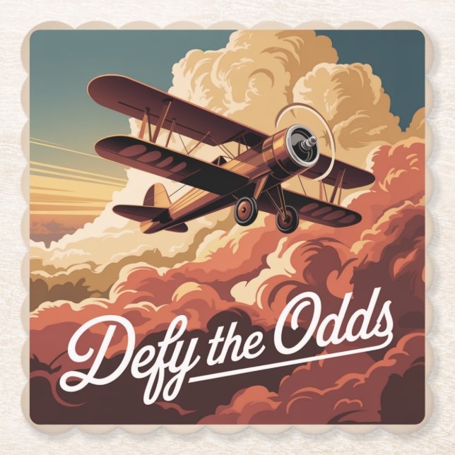 Defy The Odds Paper Coaster (Front)