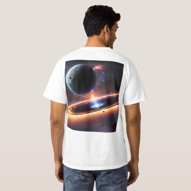 "Defying Gravity: Cosmic Adventure"    T-Shirt (Back Full)