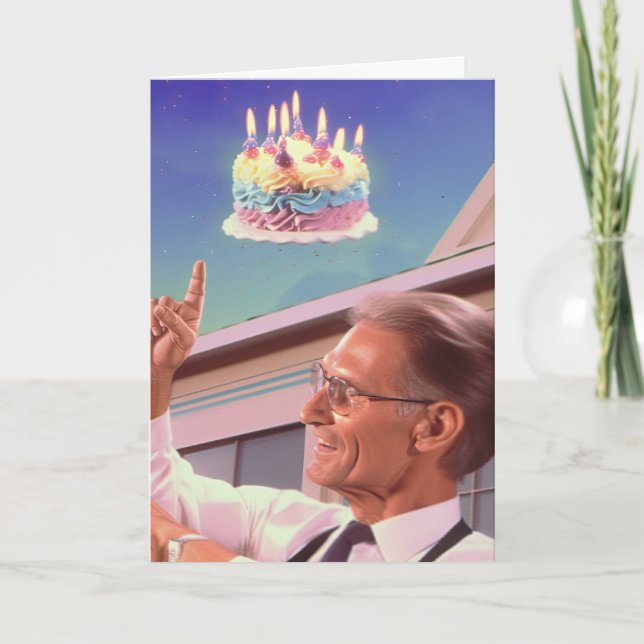 Defying Gravity on Your Birthday Card (Front)