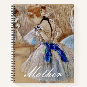 Dega’s Dancer With Blue Ribbon Notebook