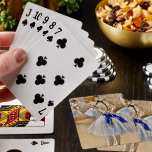 Dega’s Dancer With Blue Ribbon Playing Cards