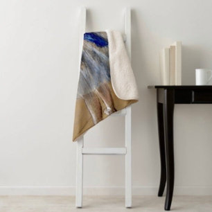 Dega’s Dancer With Blue Ribbon  Sherpa Blanket