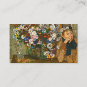 Degas A Woman Seated Beside a Vase of Flowers Enclosure Card