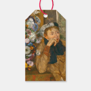 Degas A Woman Seated Beside a Vase of Flowers Gift Tags