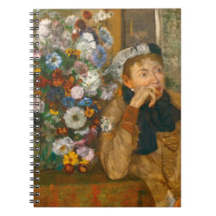 Degas A Woman Seated Beside a Vase of Flowers Notebook