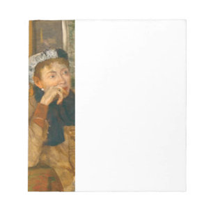Degas A Woman Seated Beside a Vase of Flowers Notepad