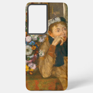 Degas A Woman Seated Beside a Vase of Flowers Samsung Galaxy Case
