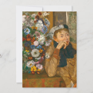 Degas A Woman Seated Beside a Vase of Flowers Save The Date