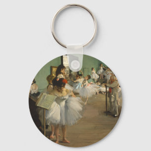 Degas Art Dance Class Painting Ballet Key Ring