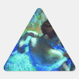degas ballerina art triangle sticker