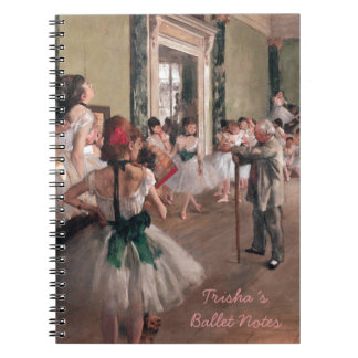 DEGAS BALLET ART, VINTAGE BALLET CLASS NOTEBOOK