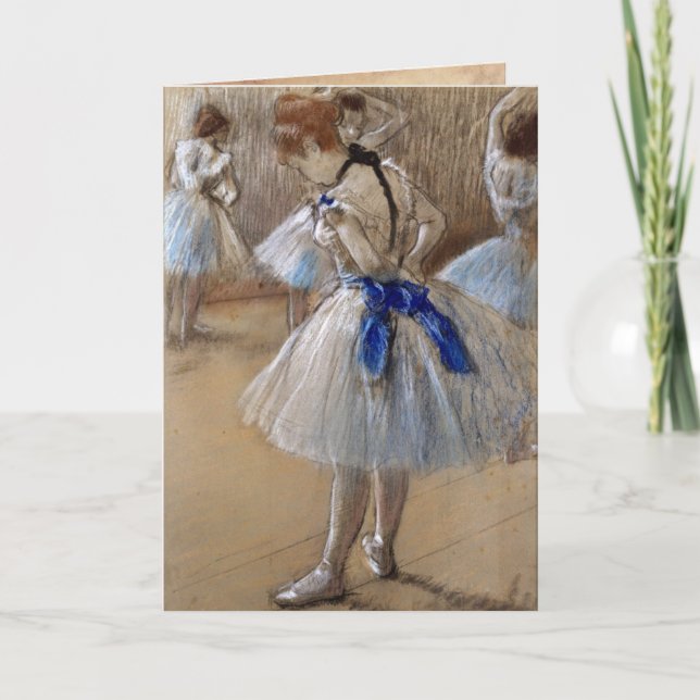 Degas Ballet Ballerina Vintage Card (Front)