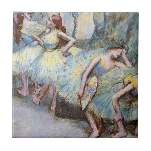 Degas Ballet Dancer Art Dancers Painting Ceramic Tile (Front)