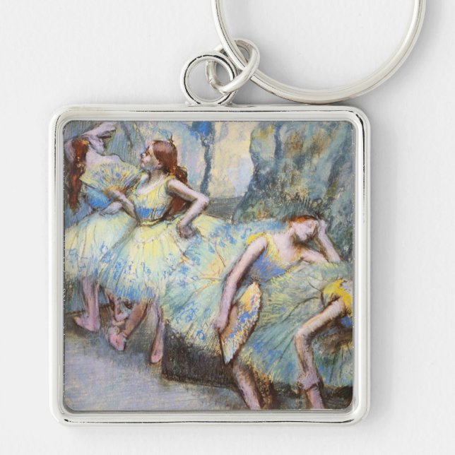 Degas Ballet Dancer Art Dancers Painting Key Ring (Front)