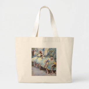 Degas Ballet Dancer Art Dancers Painting Large Tote Bag