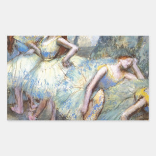 Degas Ballet Dancer Art Dancers Painting Rectangular Sticker