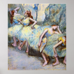 Degas - Ballet Dancers In The Wings 1900 Poster