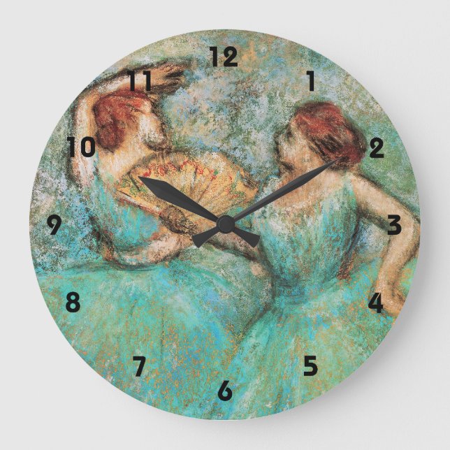 Degas Ballet Dancers Large Clock (Front)