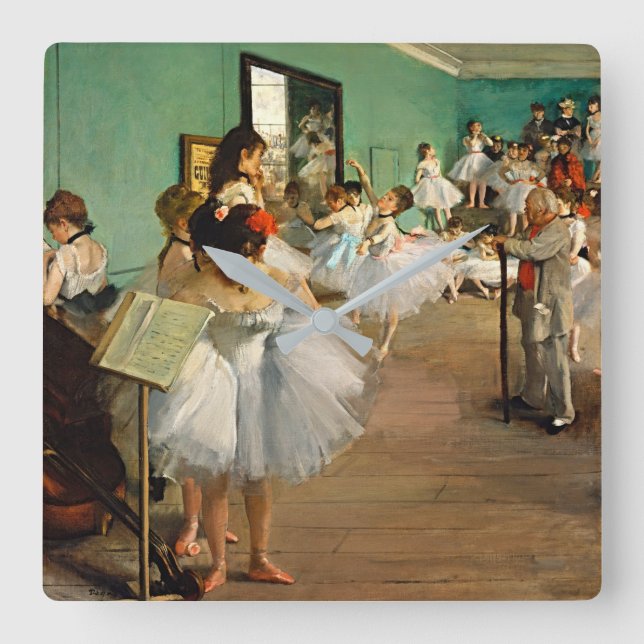 Degas Ballet Minimalist Art Clock (Front)