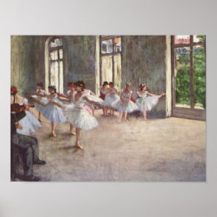 Degas' Ballet Rehearsal Poster