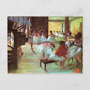 Degas -  Ballet School Postcard