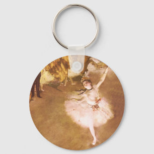 Degas Ballet Star Art Famous Painting Key Ring