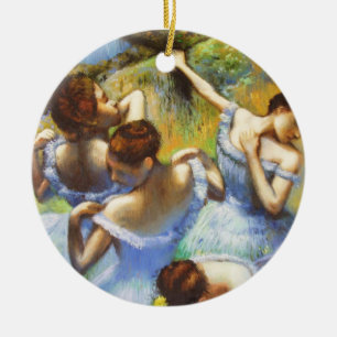 Degas Blue Dancers Christmas Ornament