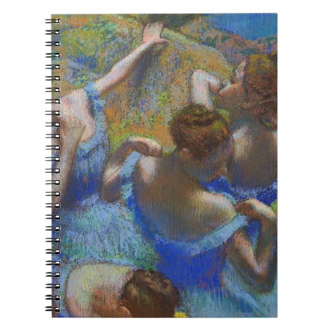 Degas Blue Dancers Pastel Fine Art Masterpiece Notebook (Front)