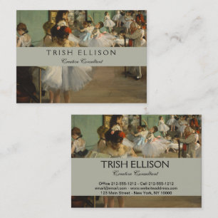 Degas Dance Class Ballet Dancers Ballerina Art Business Card
