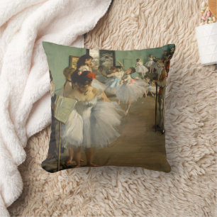 Degas Dance Class Ballet Dancers Ballerina Art Cushion