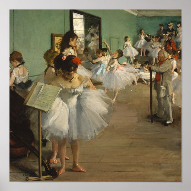 Degas Dance Class Ballet Dancers Ballerina Art Poster (Front)