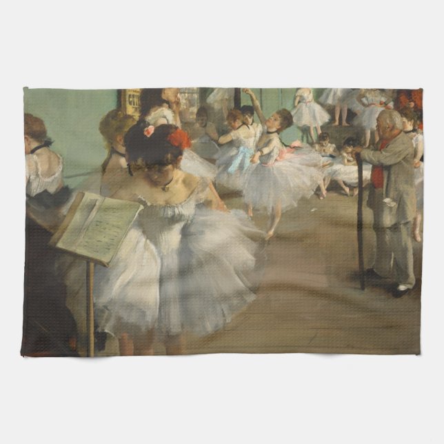 Degas Dance Class Ballet Dancers Ballerina Art Tea Towel (Horizontal)