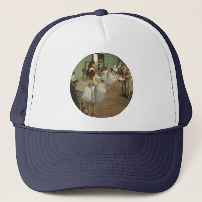 Degas Dance Class Ballet Dancers Ballerina Art Trucker Hat (Front)