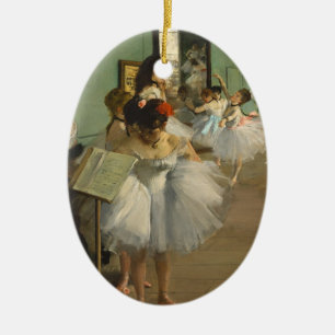 Degas Dance Class Ballet Dancers Ceramic Tree Decoration
