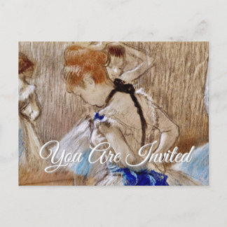 Dega's Dancer   Invitation Postcard