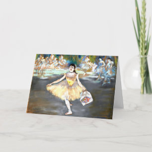Degas - Dancer with a Bouquet Card