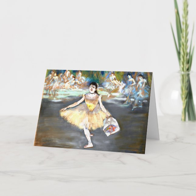 Degas - Dancer with a Bouquet Card (Front)