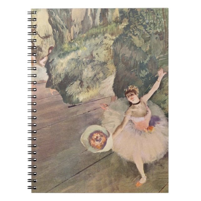 Degas' Dancer with a Bouquet of Flowers Notebook (Front)