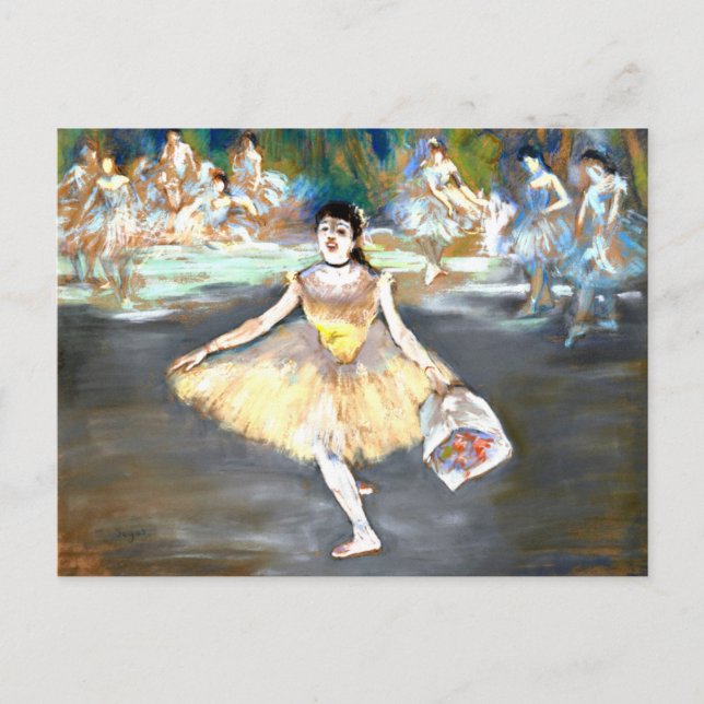 Degas - Dancer with a Bouquet Postcard (Front)