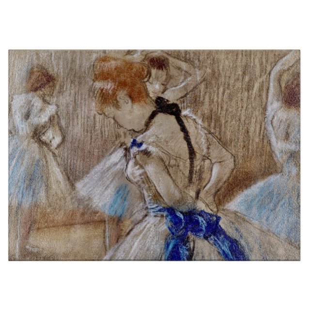 Degas Dancer With Blue Ribbon  Cutting Board (Front)