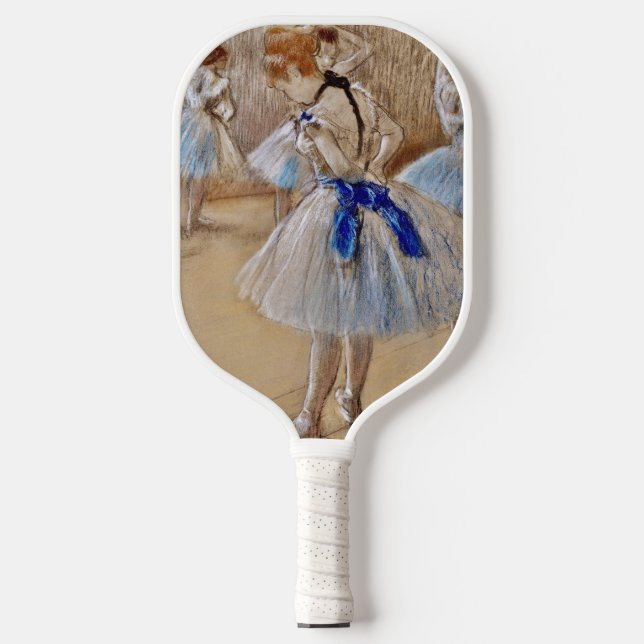 Degas Dancer With Blue Ribbon Pickleball Paddle (Front)